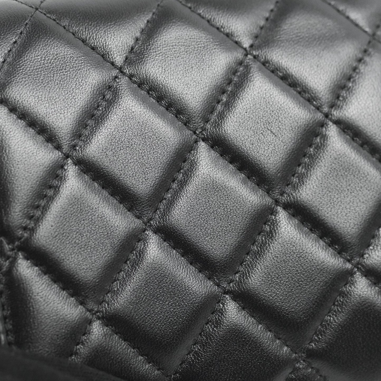 Chanel Mini Quilted Trendy CC Clutch With Chain Black Lambskin Gold Hardware