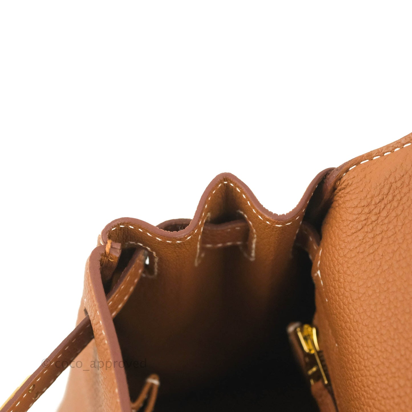 Hermès Retourne Kelly 25 Gold Togo Gold Hardware