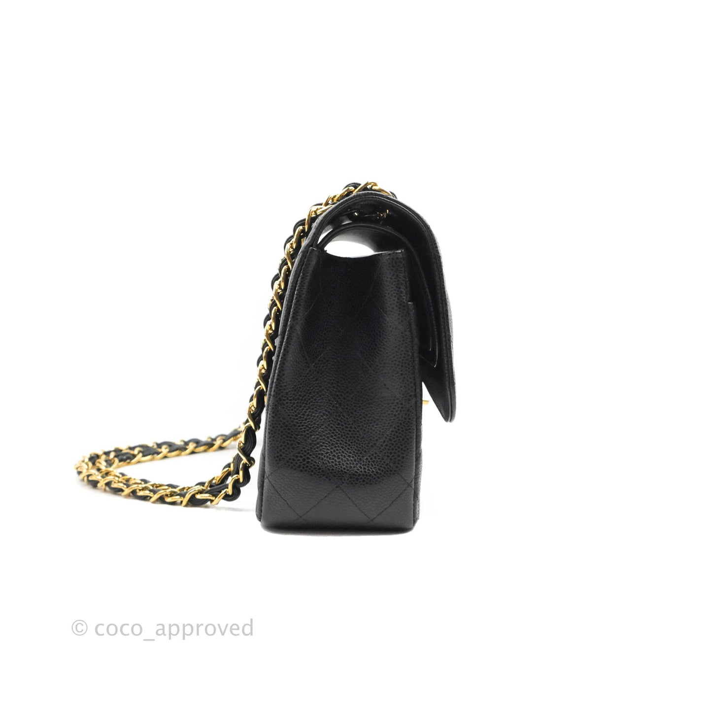 Chanel Jumbo Double Flap Black Caviar Gold Hardware⁣⁣