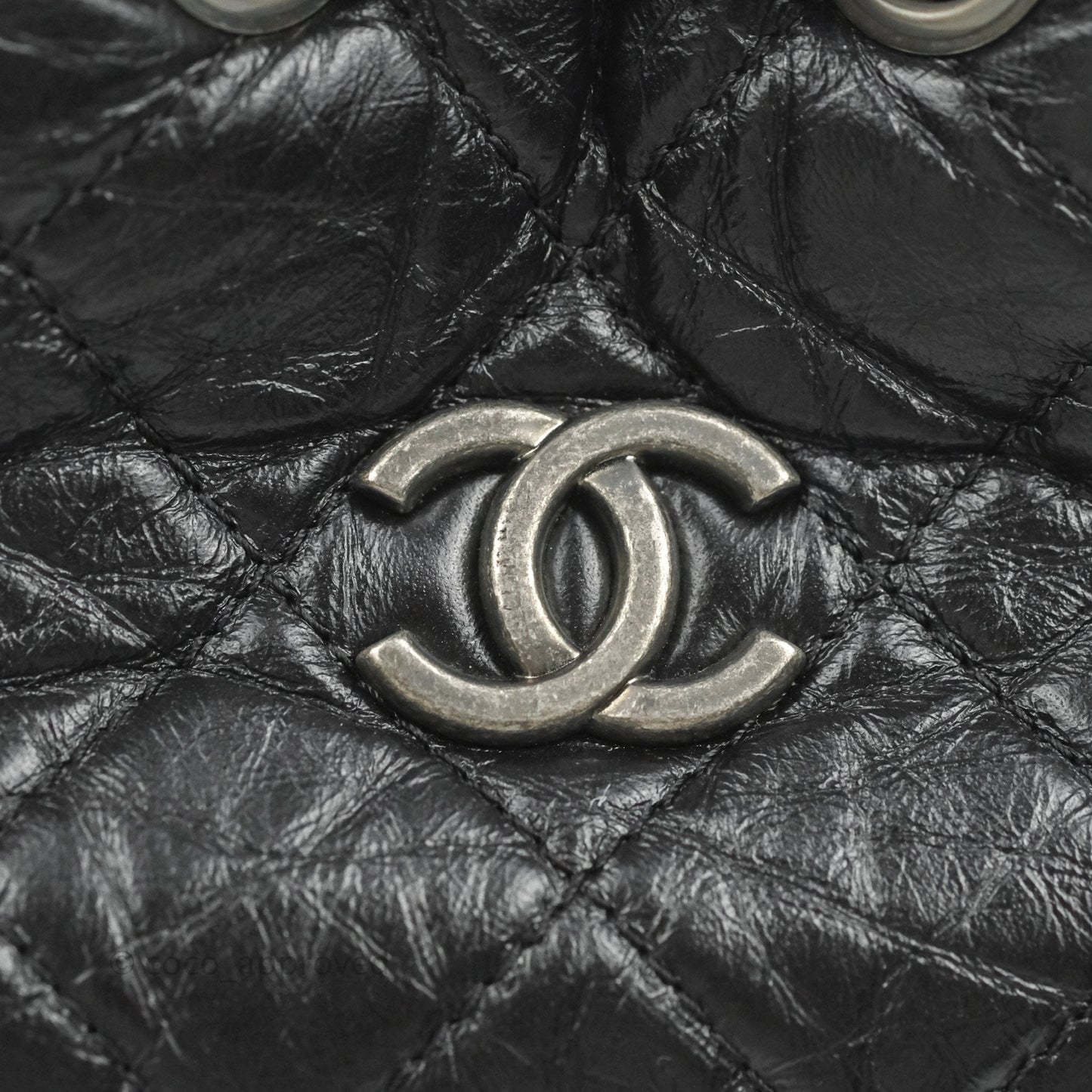 Chanel Small Gabrielle Backpack Black Aged Calfskin