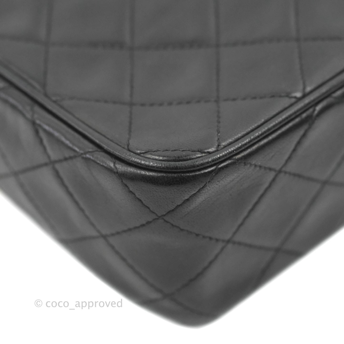 Chanel Vintage Small Camera Bag Black Lambskin Gold Hardware