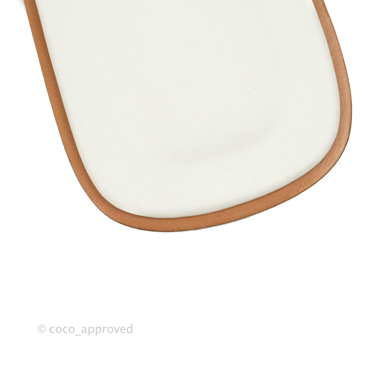 Hermès Oran Sandals in White Size 38.5
