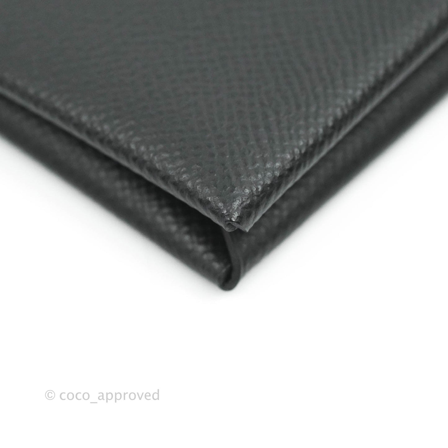 Hermès Calvi Card Holder Epsom Black