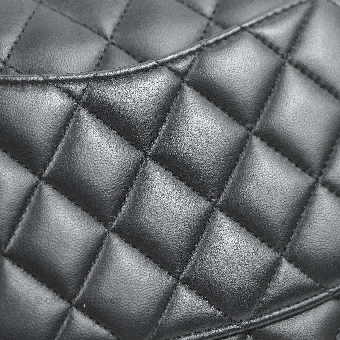 Chanel Small Classic Quilted Flap Black Lambskin Gold Hardware