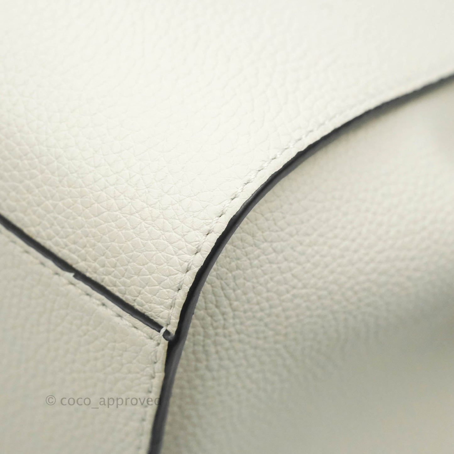 Loewe Mini Hammock Drawstring White Calfskin