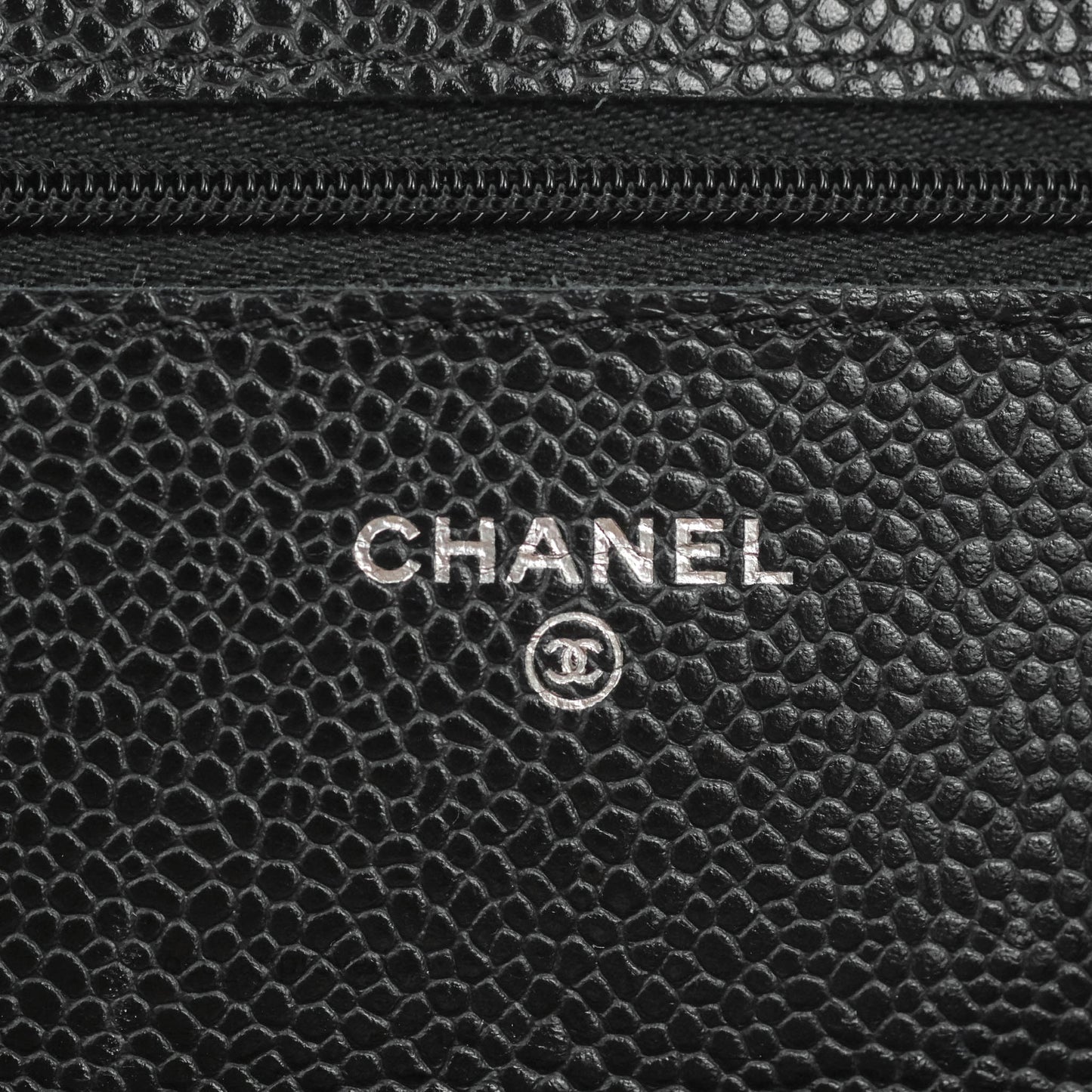 Chanel Quilted Classic WOC Black Caviar Silver Hardware