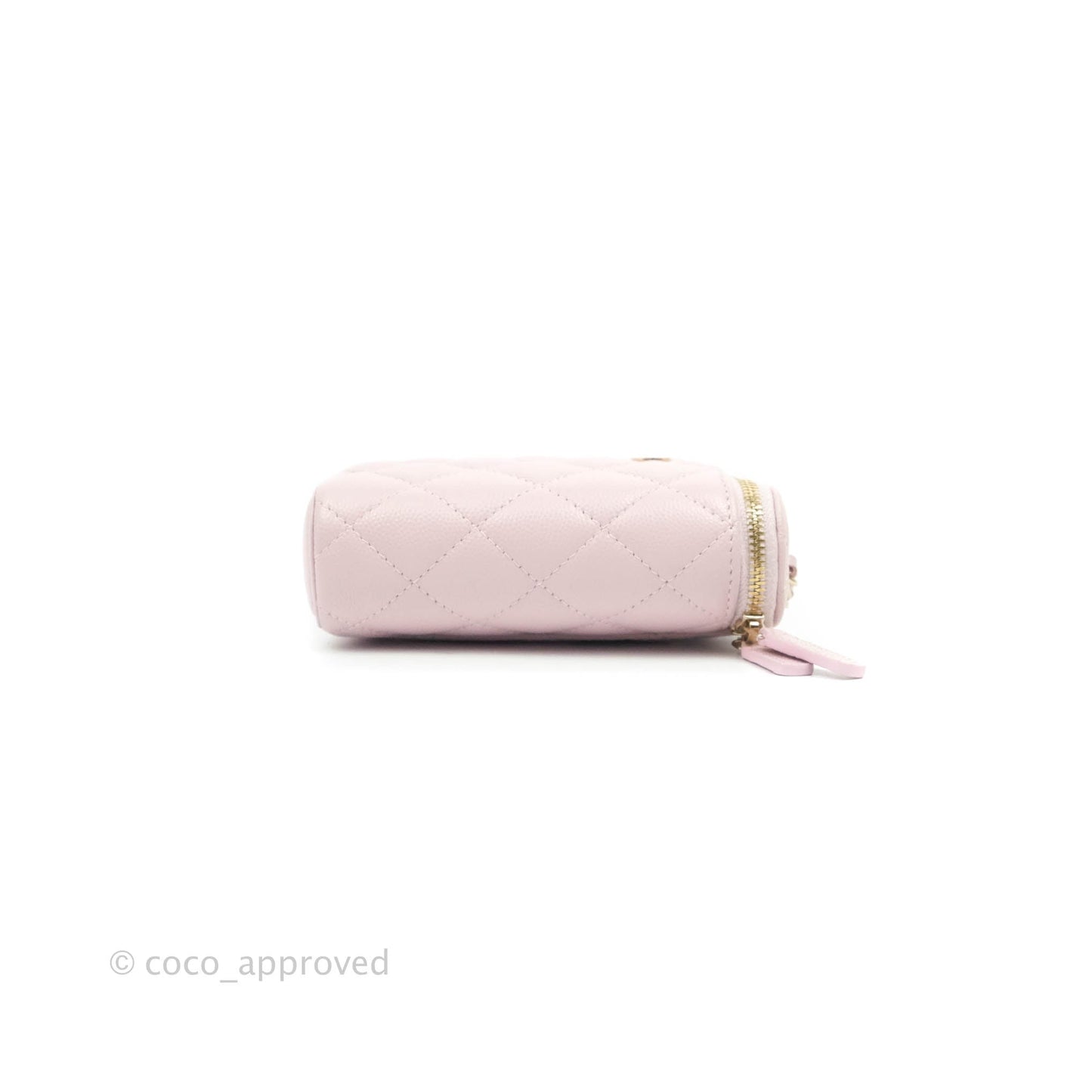 Chanel Classic Mini Vanity With Chain Pink Caviar Gold Hardware