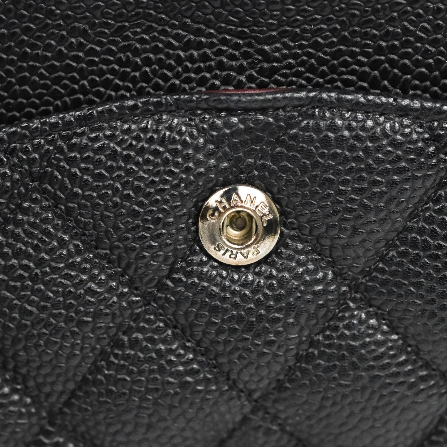 Chanel Classic M/L Medium Flap Quilted Black Caviar Silver Hardware