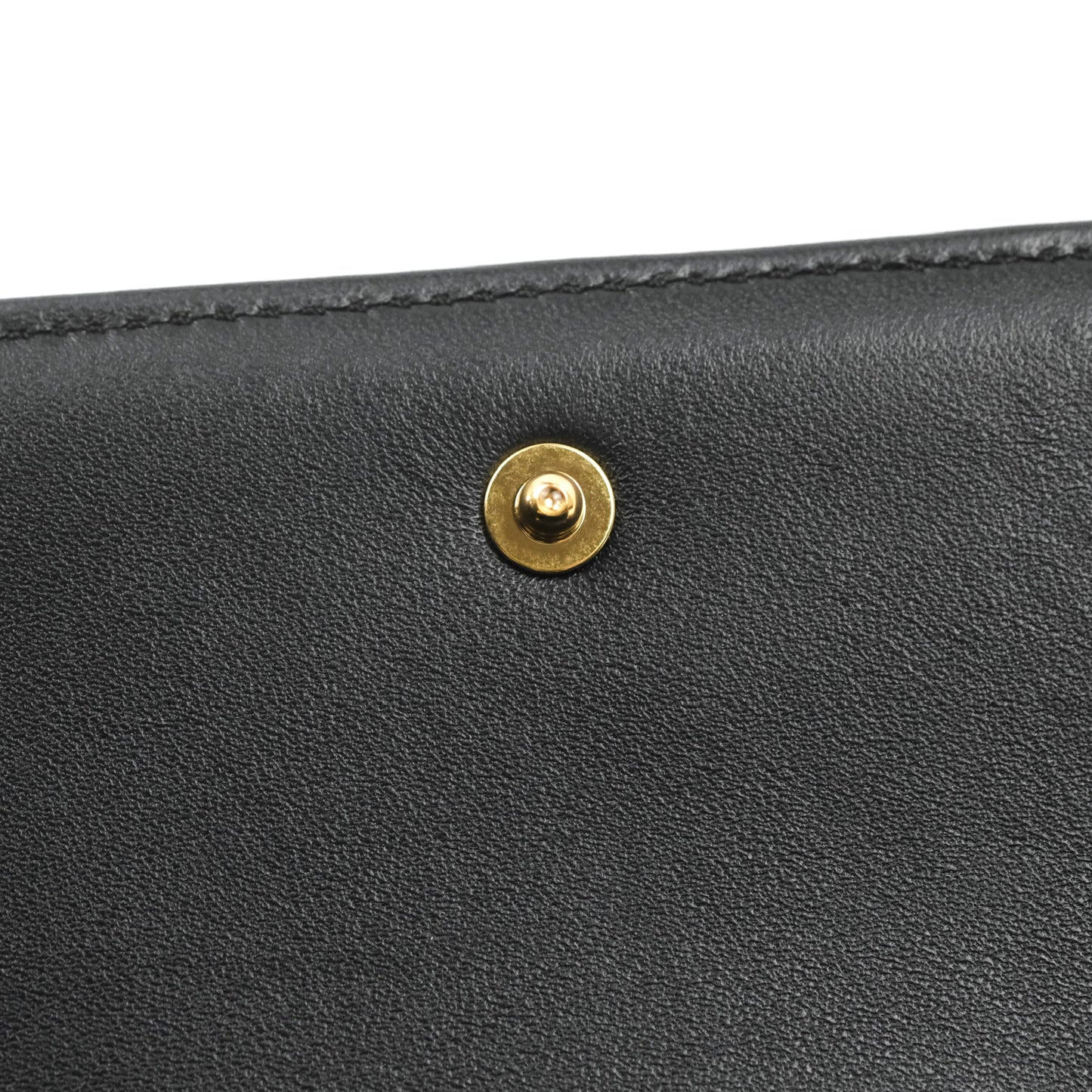 Celine Monochrome Quilted Goatskin Matelasse Black Gold Hardware