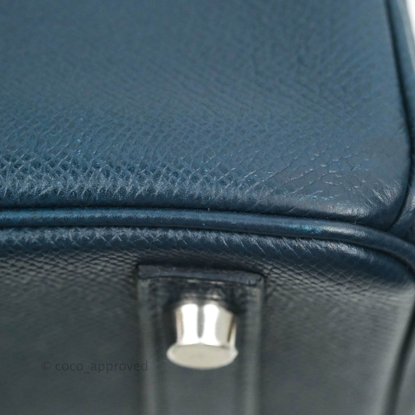 Hermès Birkin 30 Navy Epsom Silver Hardware