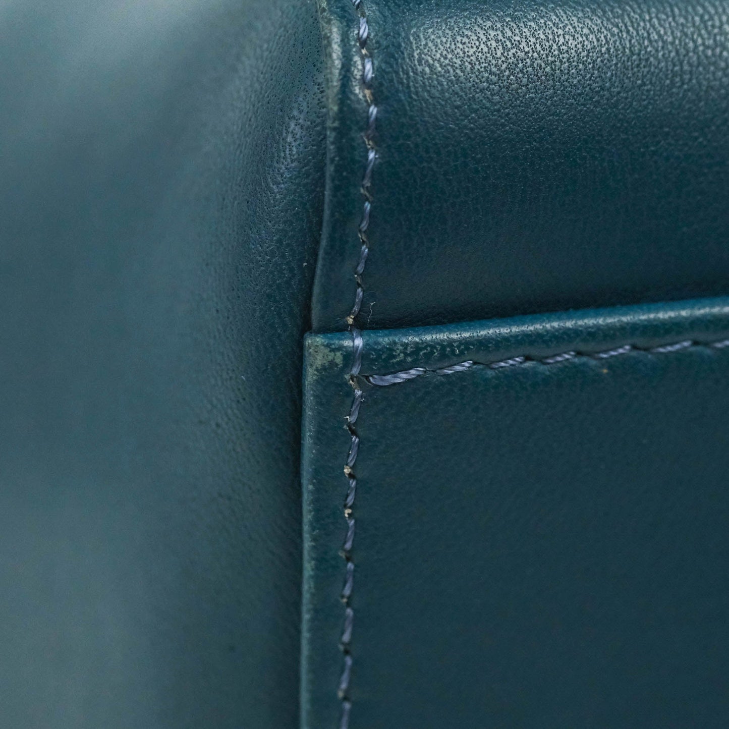 Fendi Nappa Mini Peekaboo Bag Peacock Blue