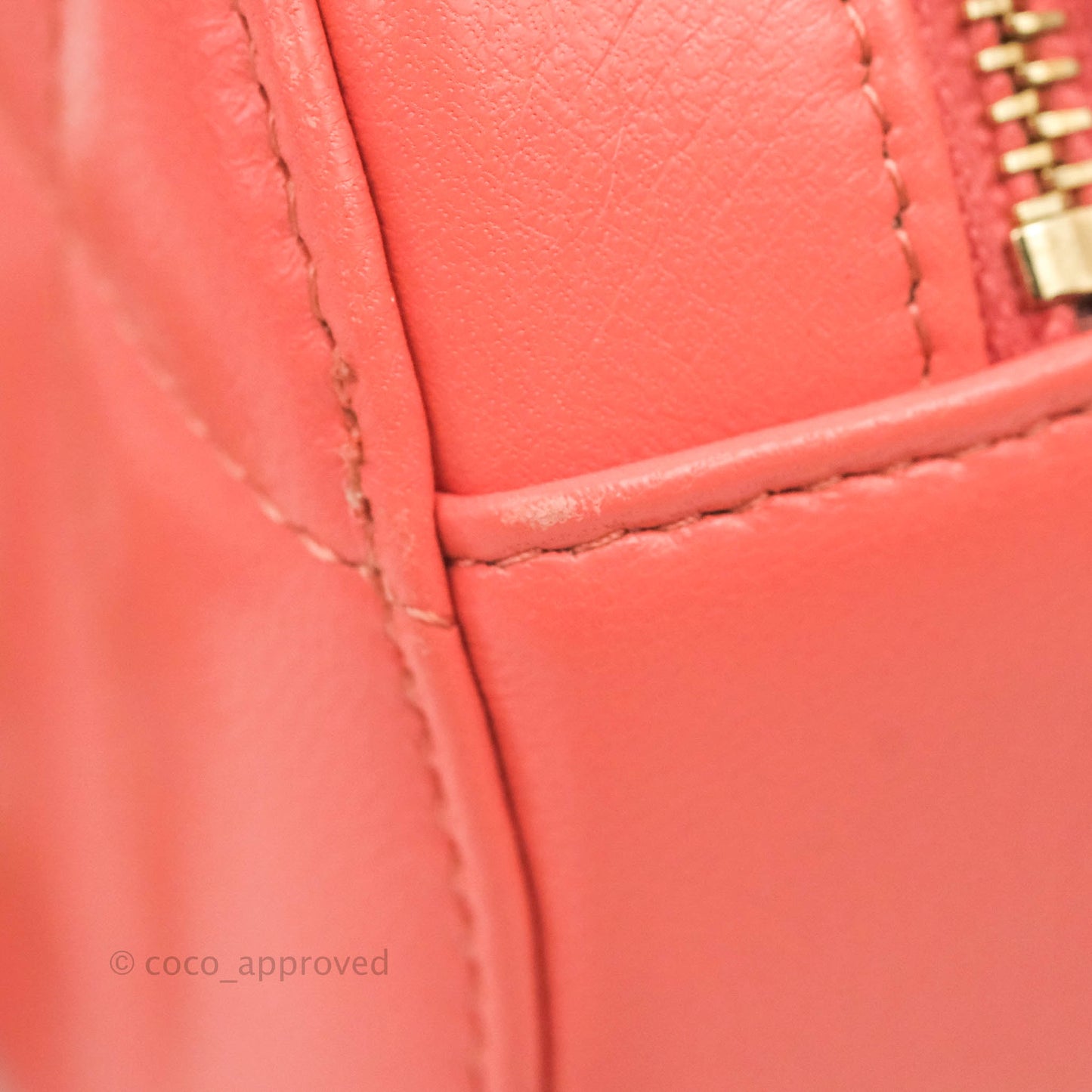 Chanel 19 Round Clutch With Chain Coral Pink Mixed Hardware