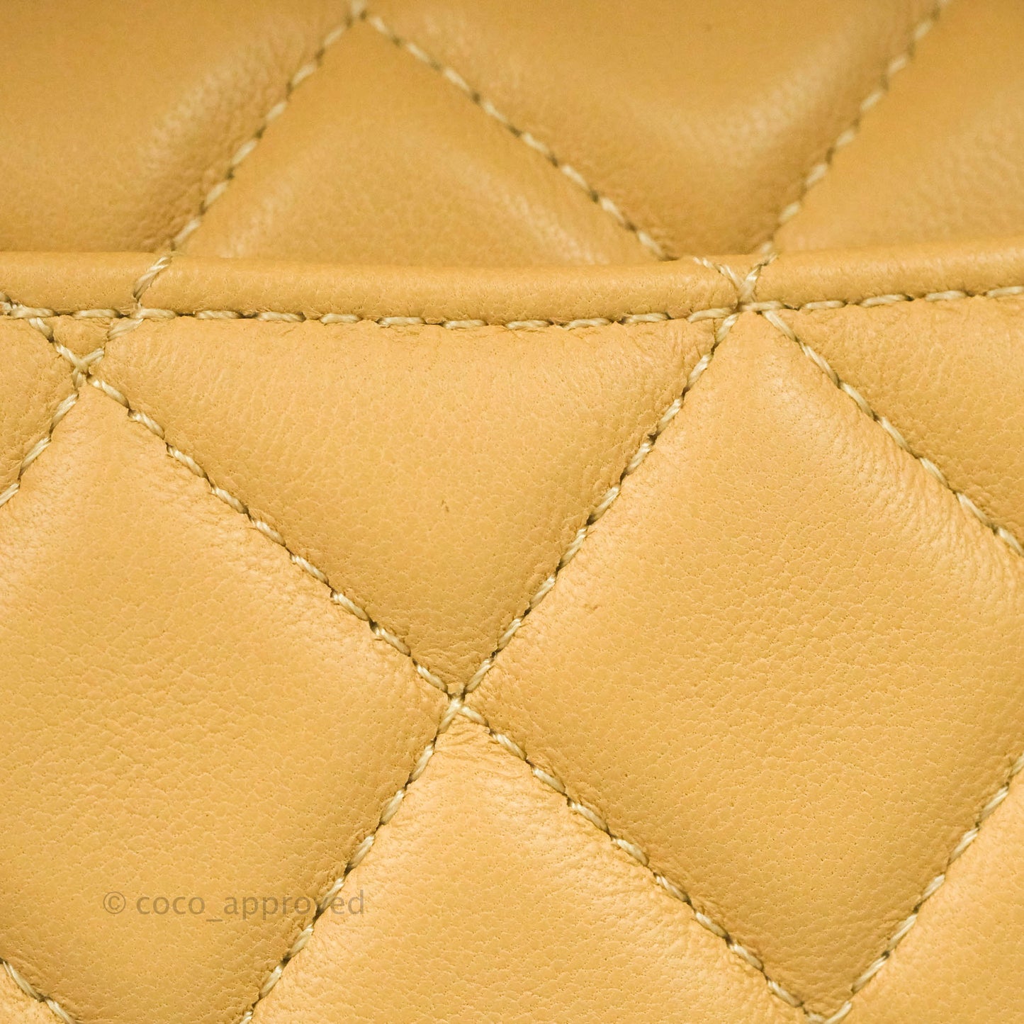 Chanel Calfskin Coco Vintage Camera Case Beige Gold Hardware
