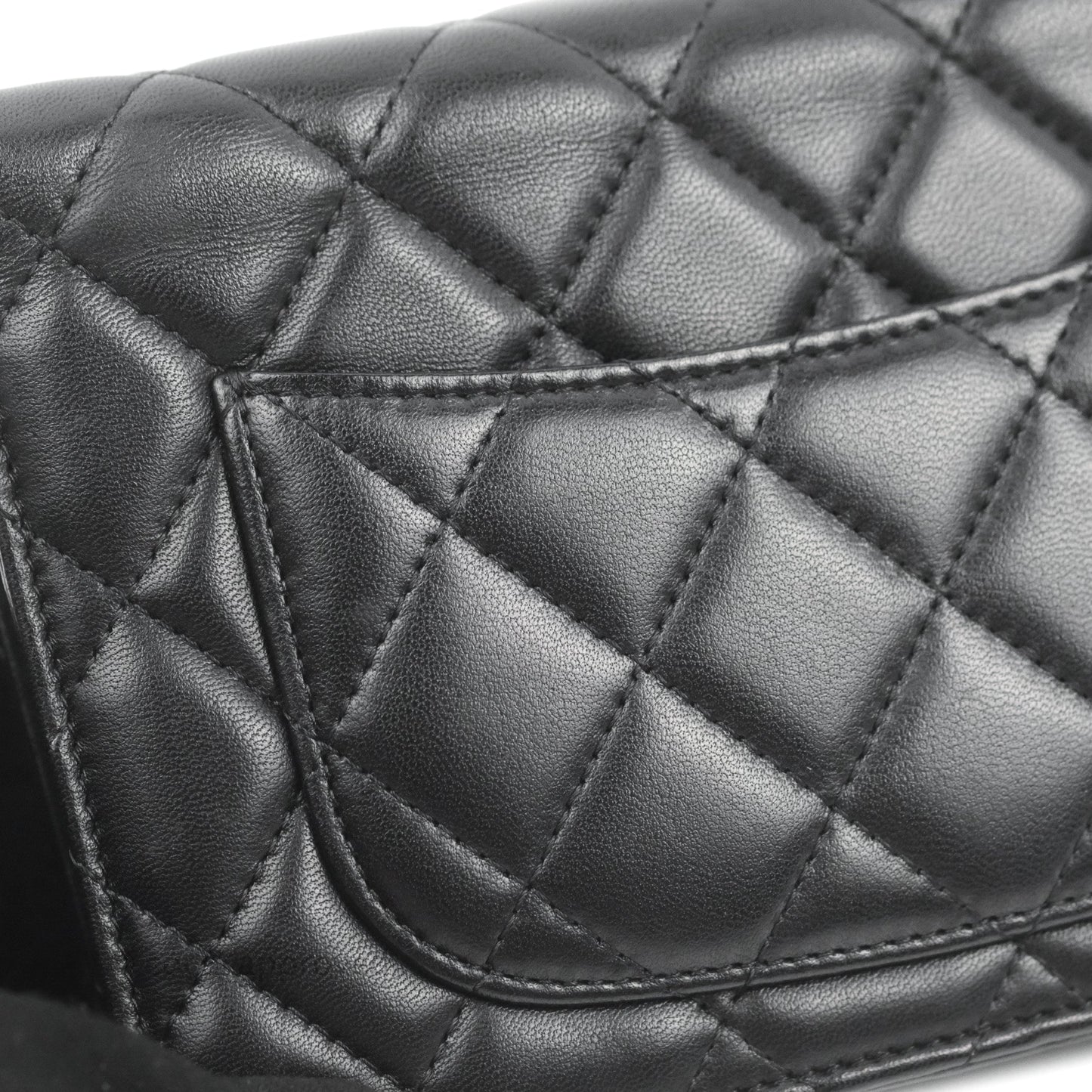 Chanel Quilted Classic Wallet on Chain WOC Black Lambskin Gold Hardware