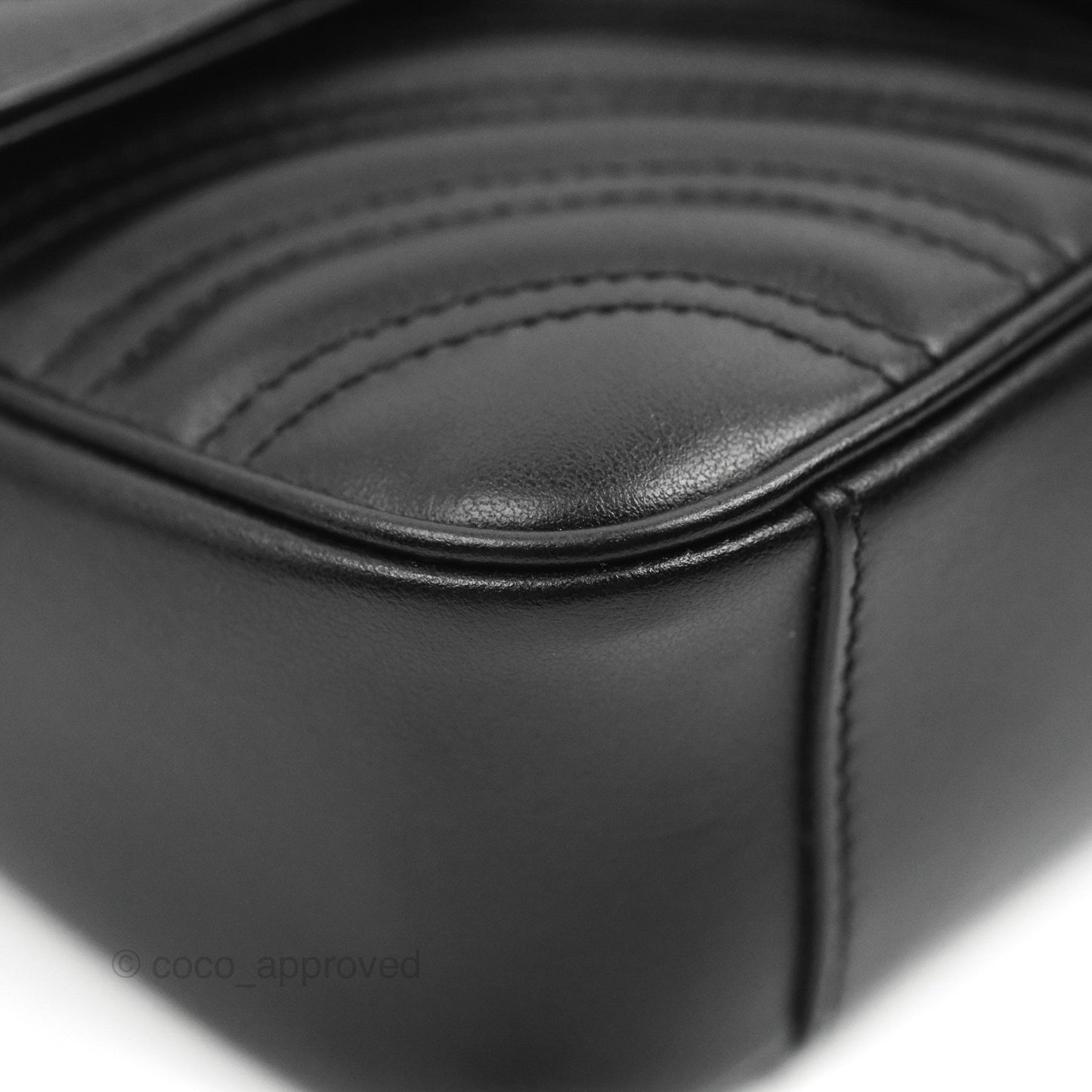 Gucci Mini Chevron GG Marmont Matelassé Bag So Black Calfskin