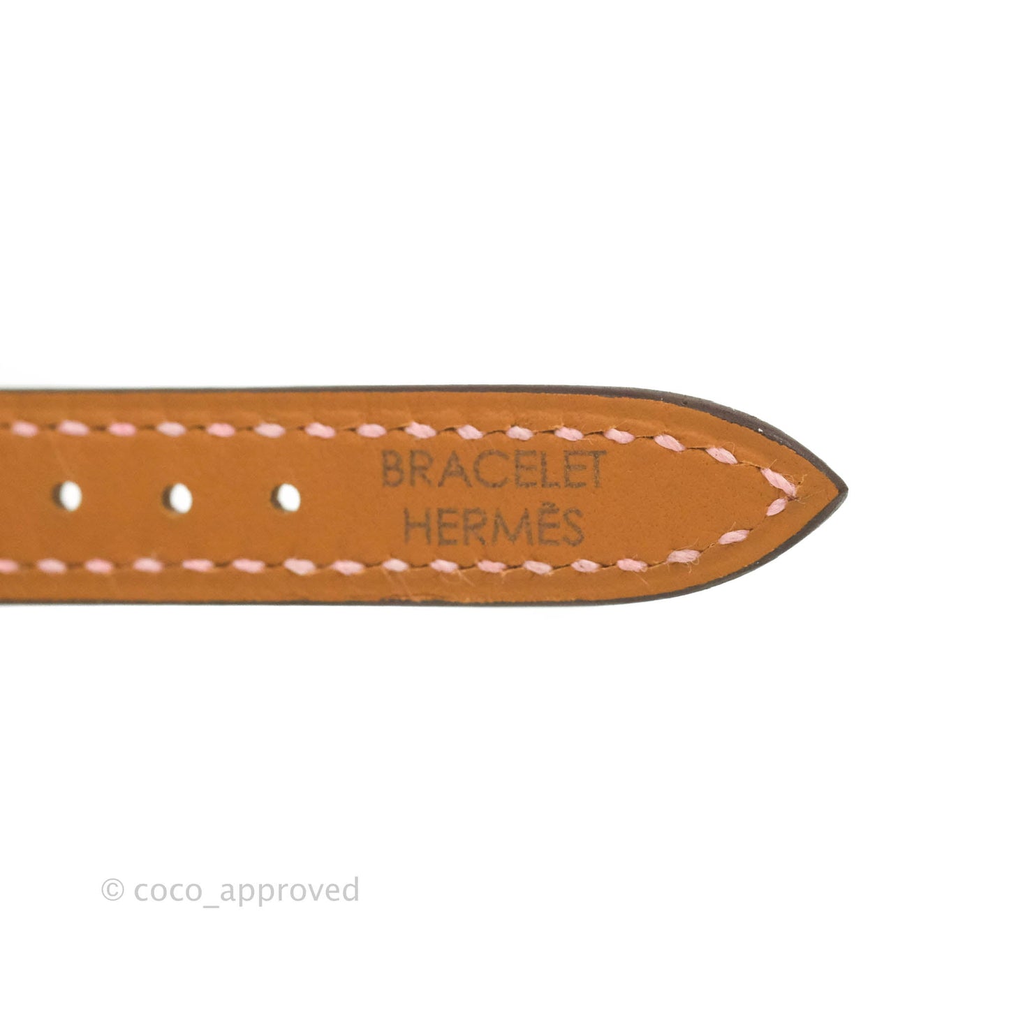 Hermes Heure H Watch Rose Sakura Swift Calfskin Silver Hardware
