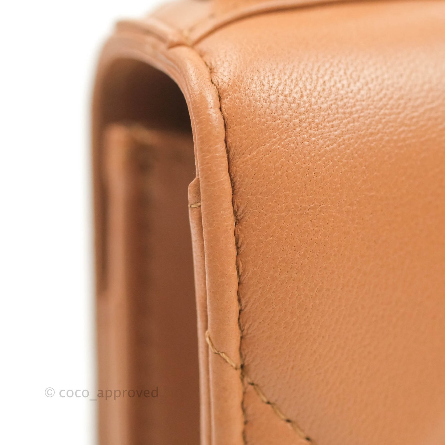 Chanel 19 Wallet on Chain WOC Dark Beige Caramel Lambskin Mixed Hardware 21K