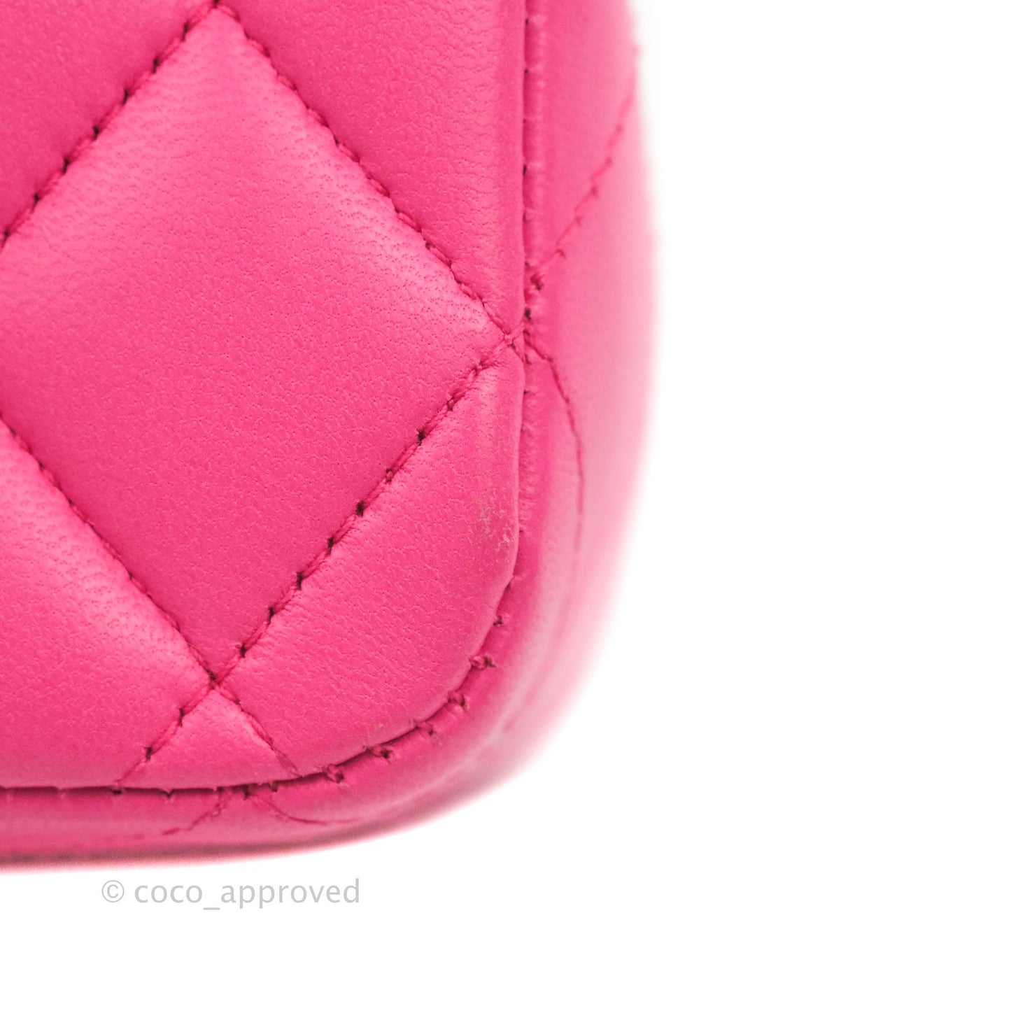 Chanel Classic M/L Medium Flap Quilted Pink Lambskin Gold Hardware