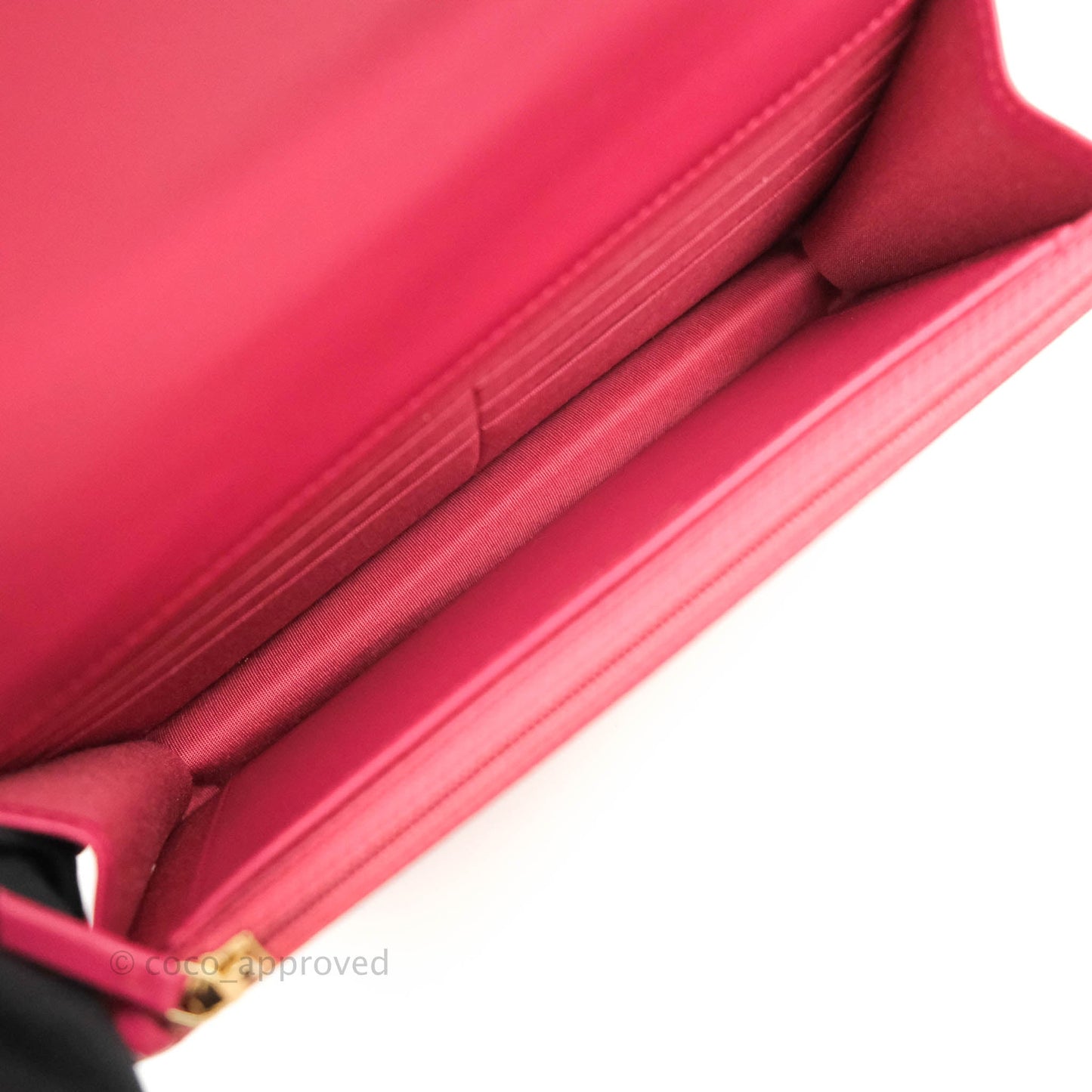 Chanel Quilted Perfect Fit Adjustable Wallet On Chain WOC Pink Calfskin Aged Gold Hardware