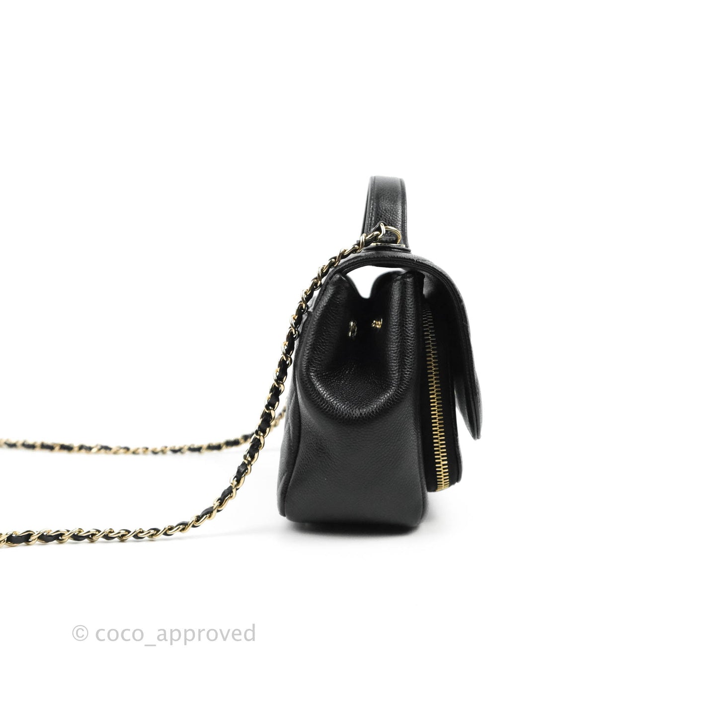 Chanel Quilted Small Business Affinity Flap Black Caviar Gold Hardware