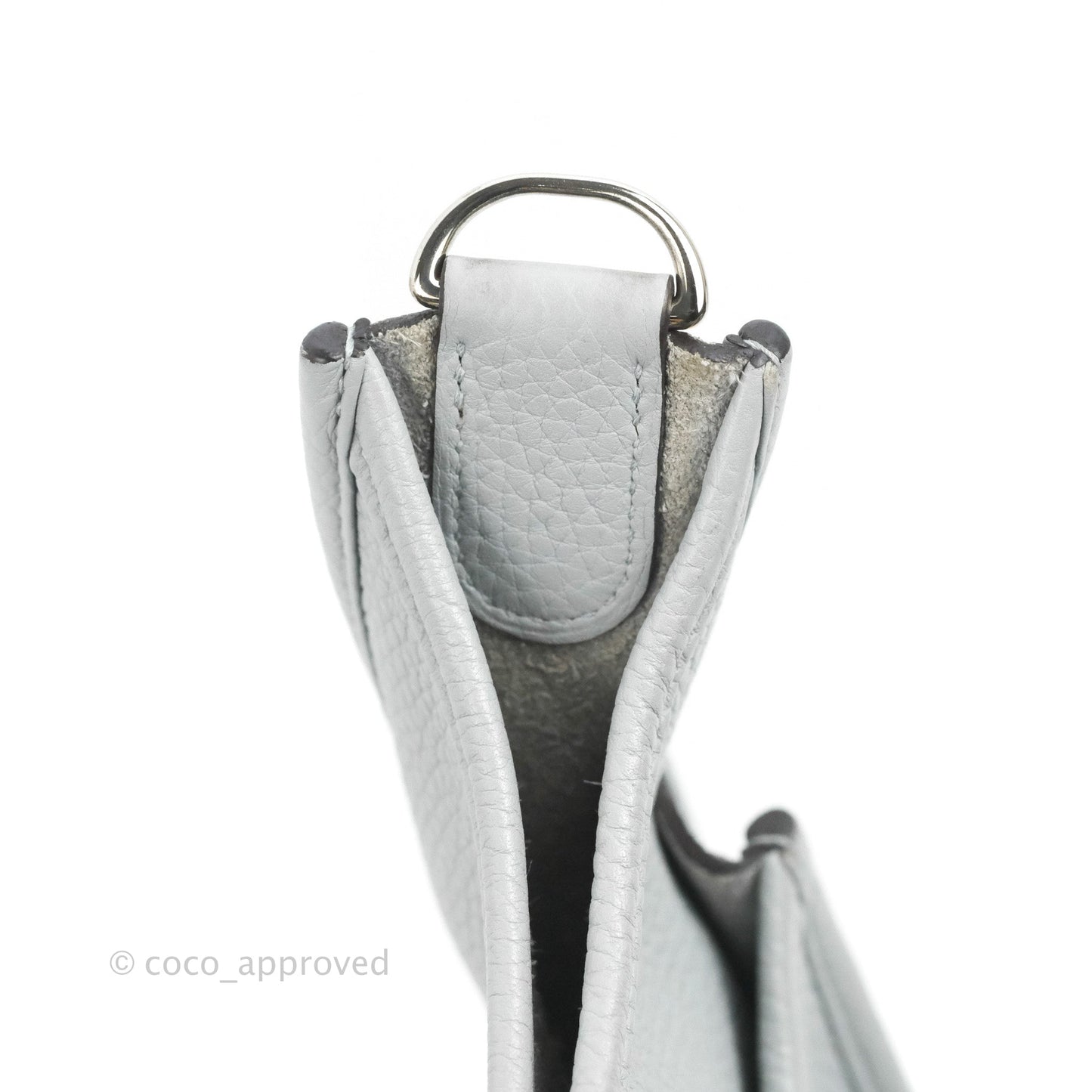 Hermes Evelyne III 29 Bleu Pale Clemence Palladium Hardware