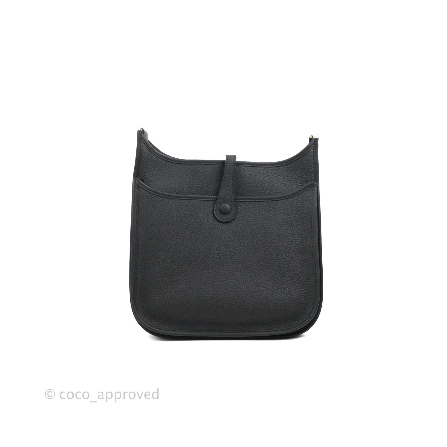 Hermes Evelyne III 29 Black Clemence Gold Hardware