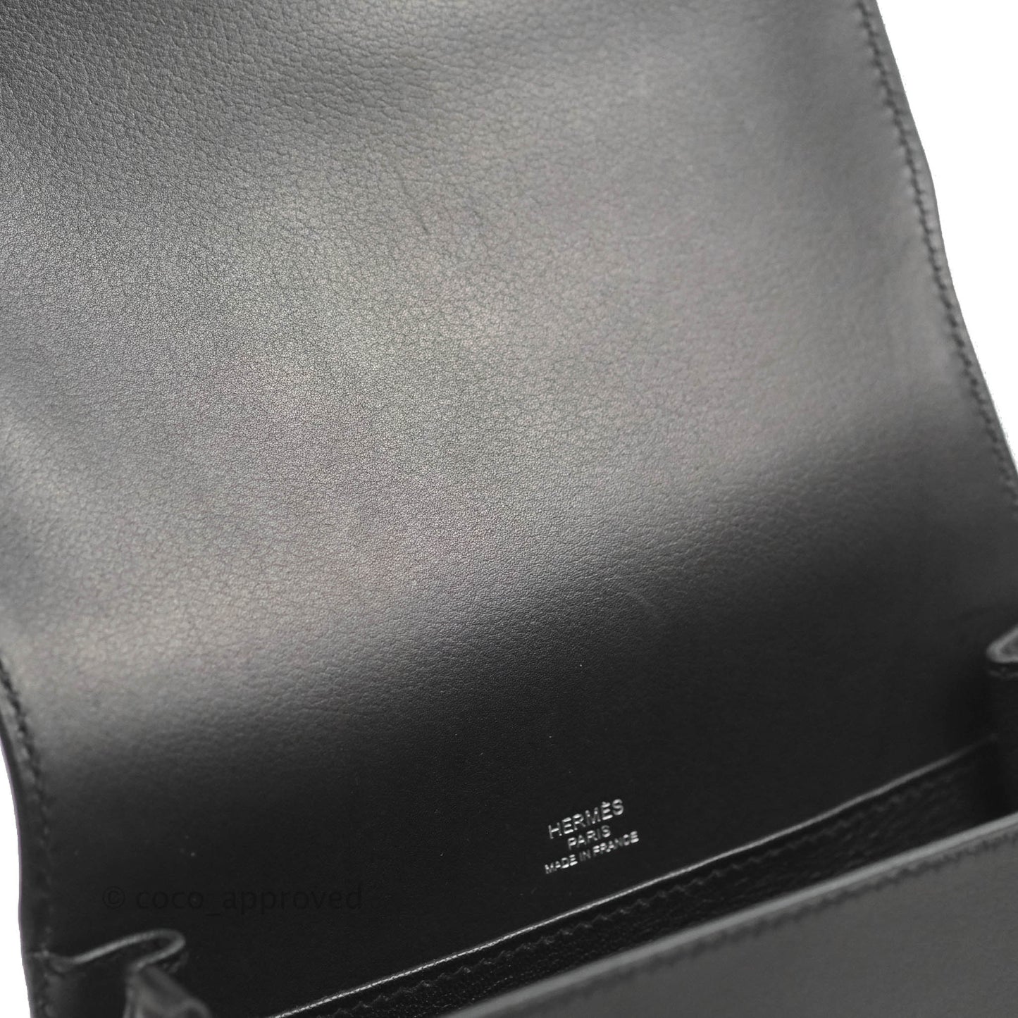Hermès Roulis Mini 18 Black Swift Palladium Hardware