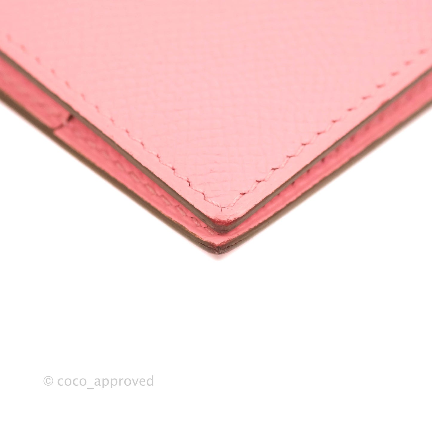Hermès Bearn Wallet Epsom Pink Palladium Hardware