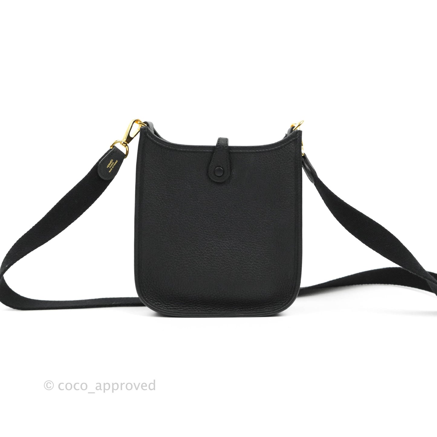 Hermès Mini Evelyne 16 Amazone Clemence Black Gold Hardware