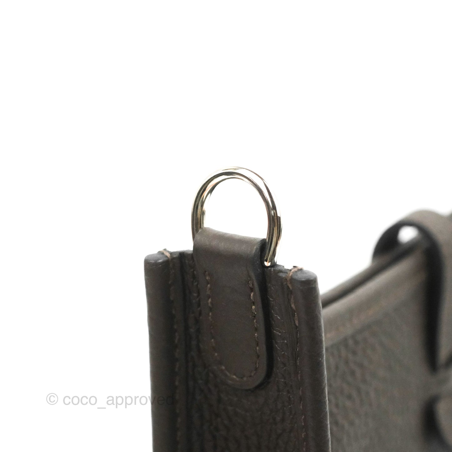 Hermès Mini Evelyne 16 Ebene Clemence Palladium Hardware