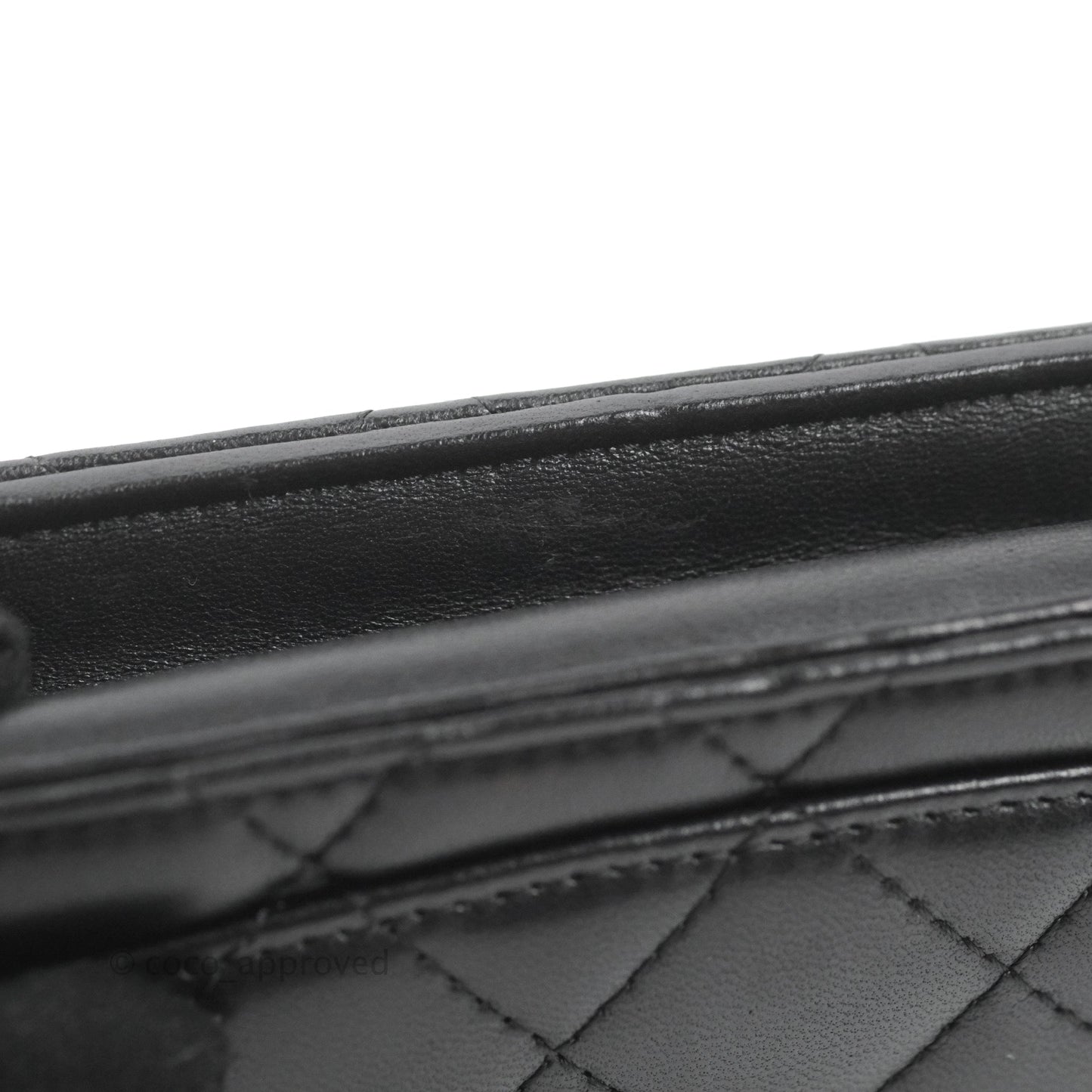 Chanel Quilted Classic Wallet on Chain WOC Black Lambskin Gold Hardware