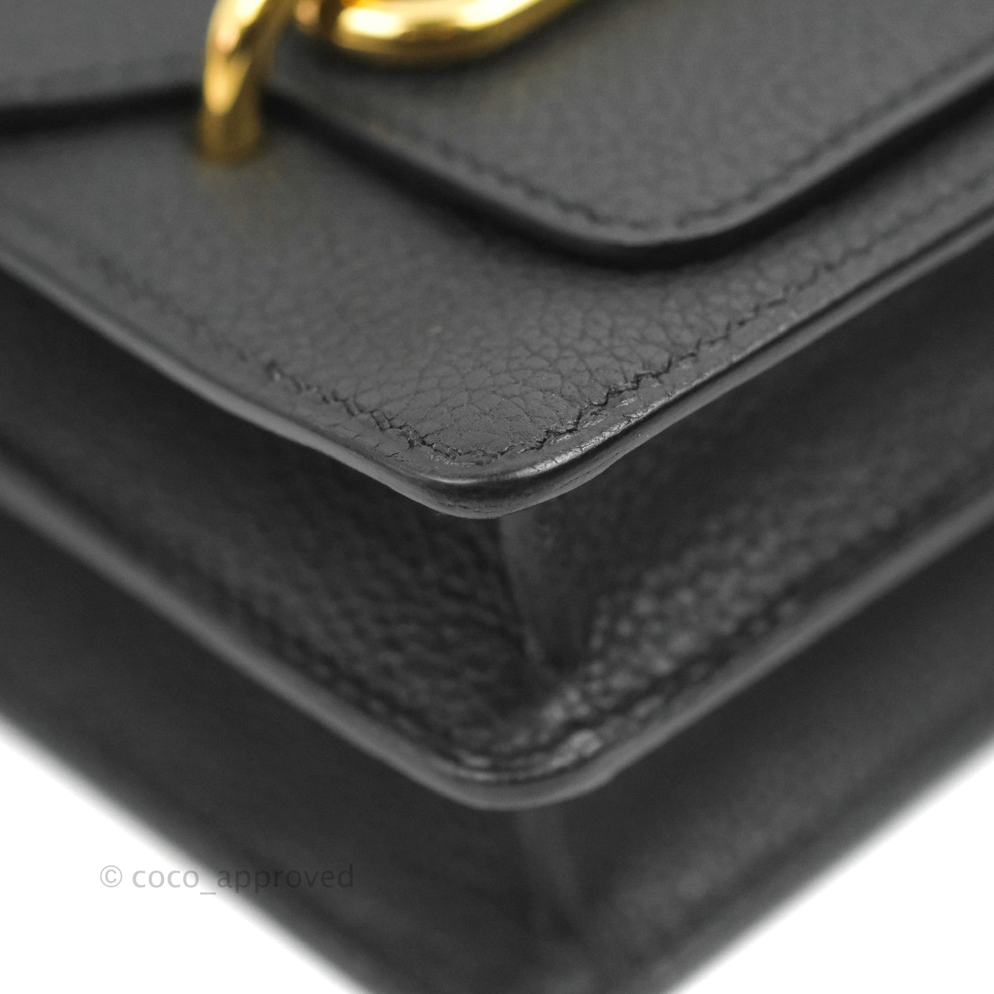 Hermès Roulis Mini 18 Black TM Gold Hardware