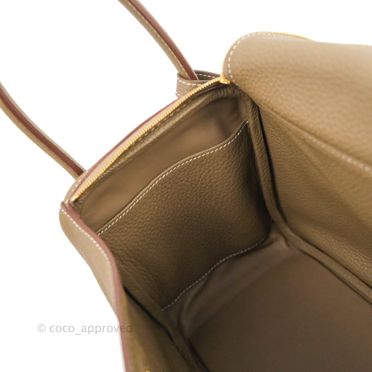 Hermès Lindy 26 Etoupe Gold Hardware