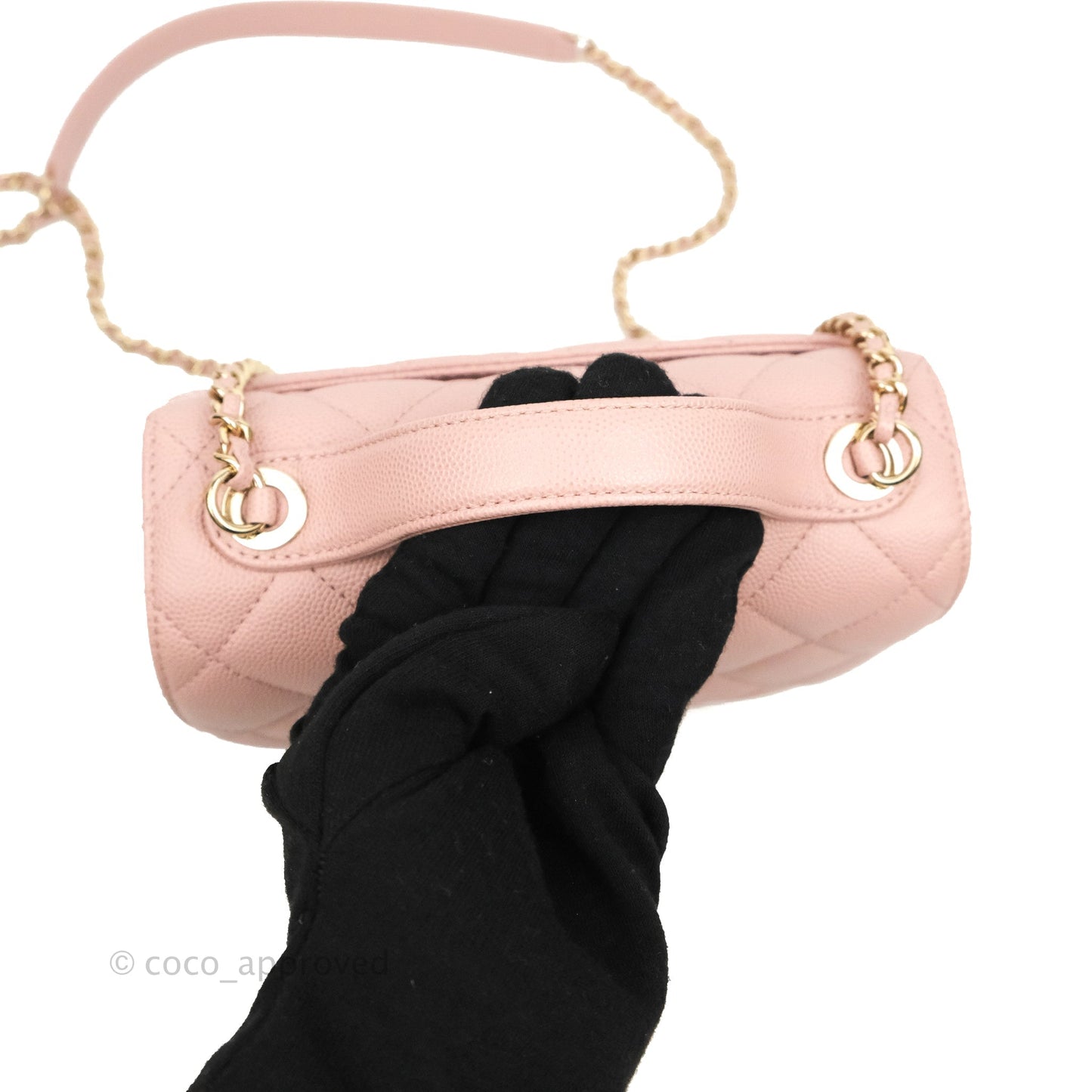 Chanel Quilted Small Business Affinity Flap Pink Caviar Gold Hardware