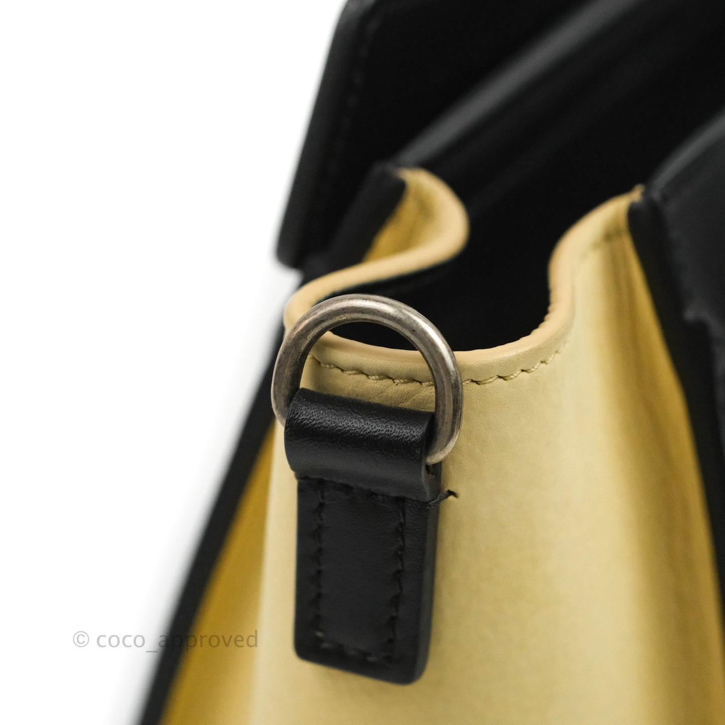 Celine Nano Luggage Bag Tricolour Light Beige/White/Black Grained Calfskin
