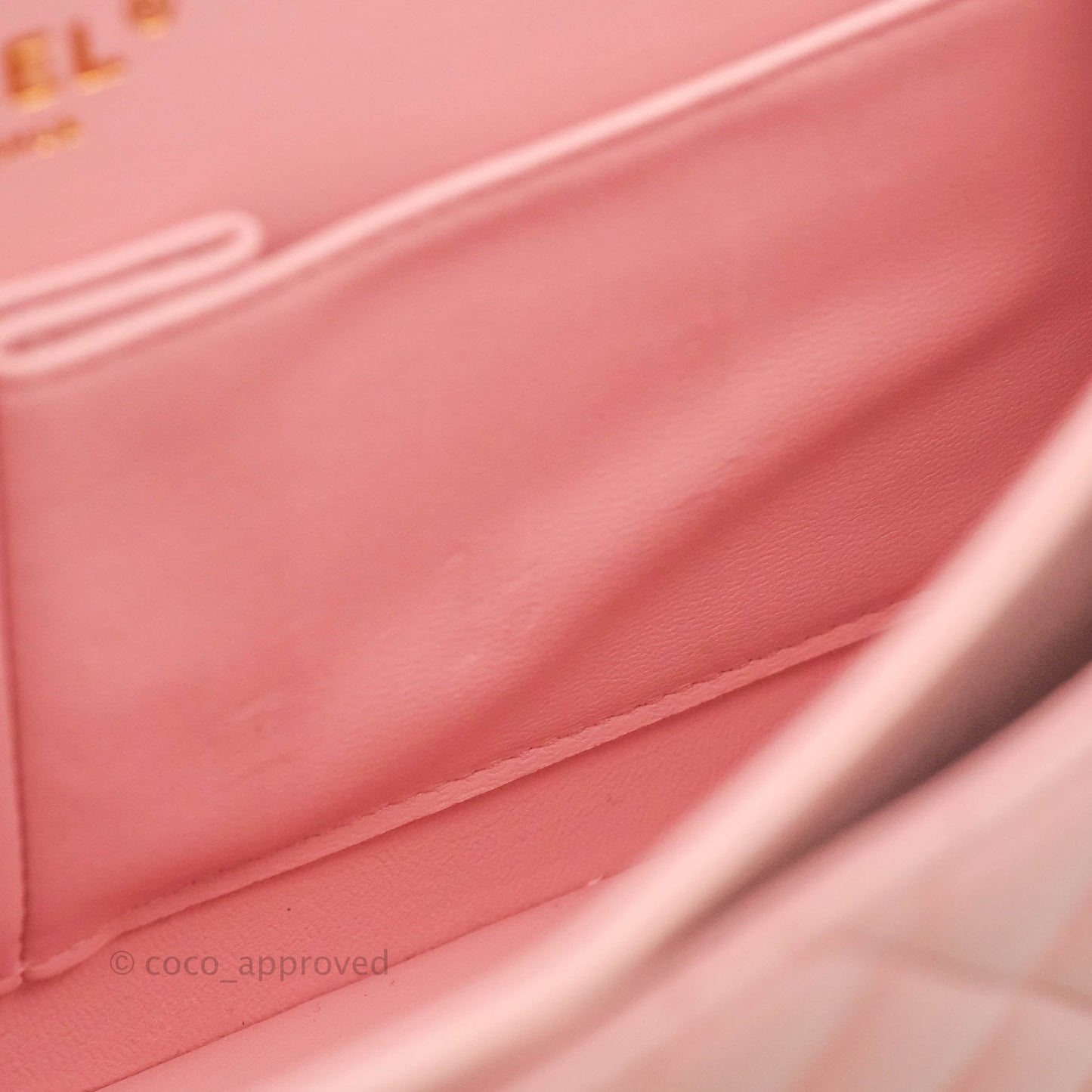 Chanel Classic M/L Medium Flap Quilted Pink Lambskin Gold Hardware