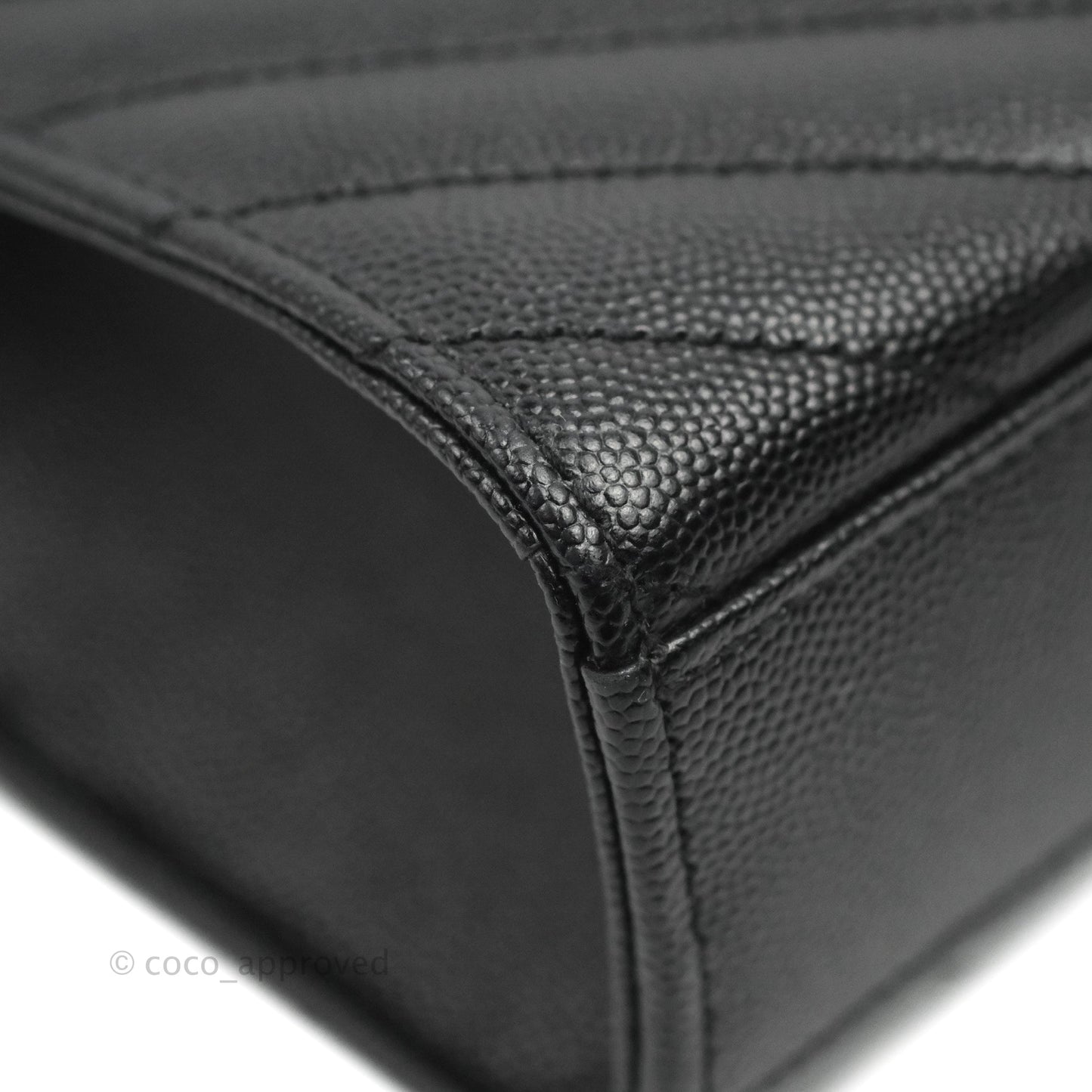 Saint Laurent Envelope Medium Black Caviar Gold Hardware