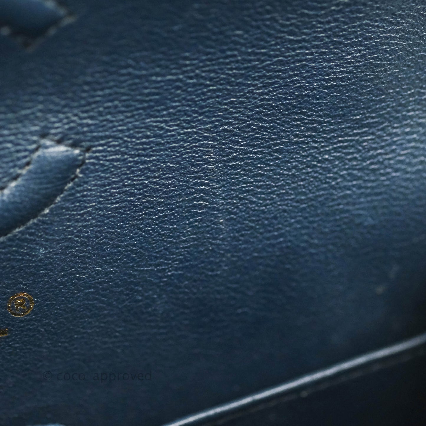 Chanel Small Classic Quilted Flap Very Dark Navy Caviar Gold Hardware