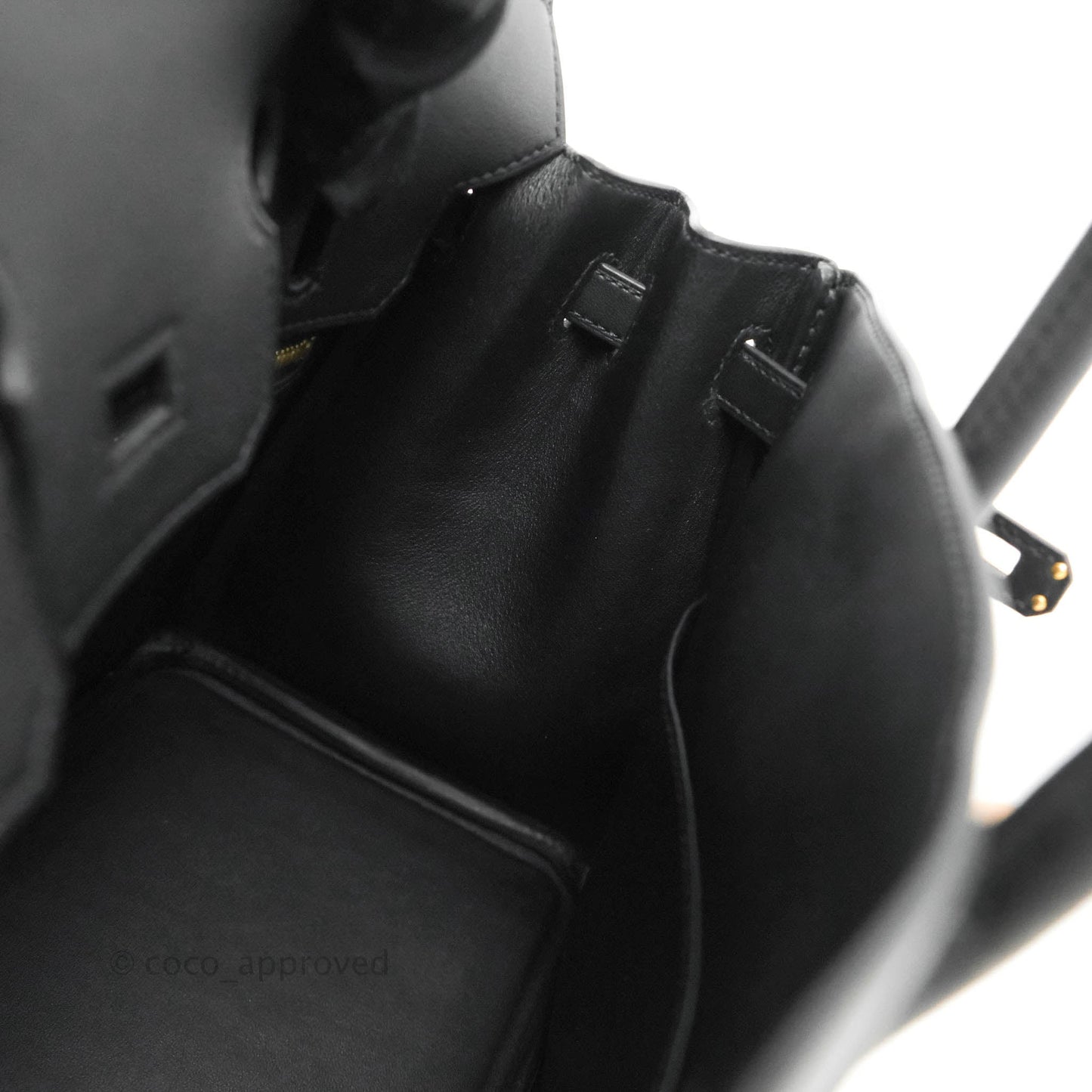 Hermes Birkin 25 Black Swift Rose Gold Hardware
