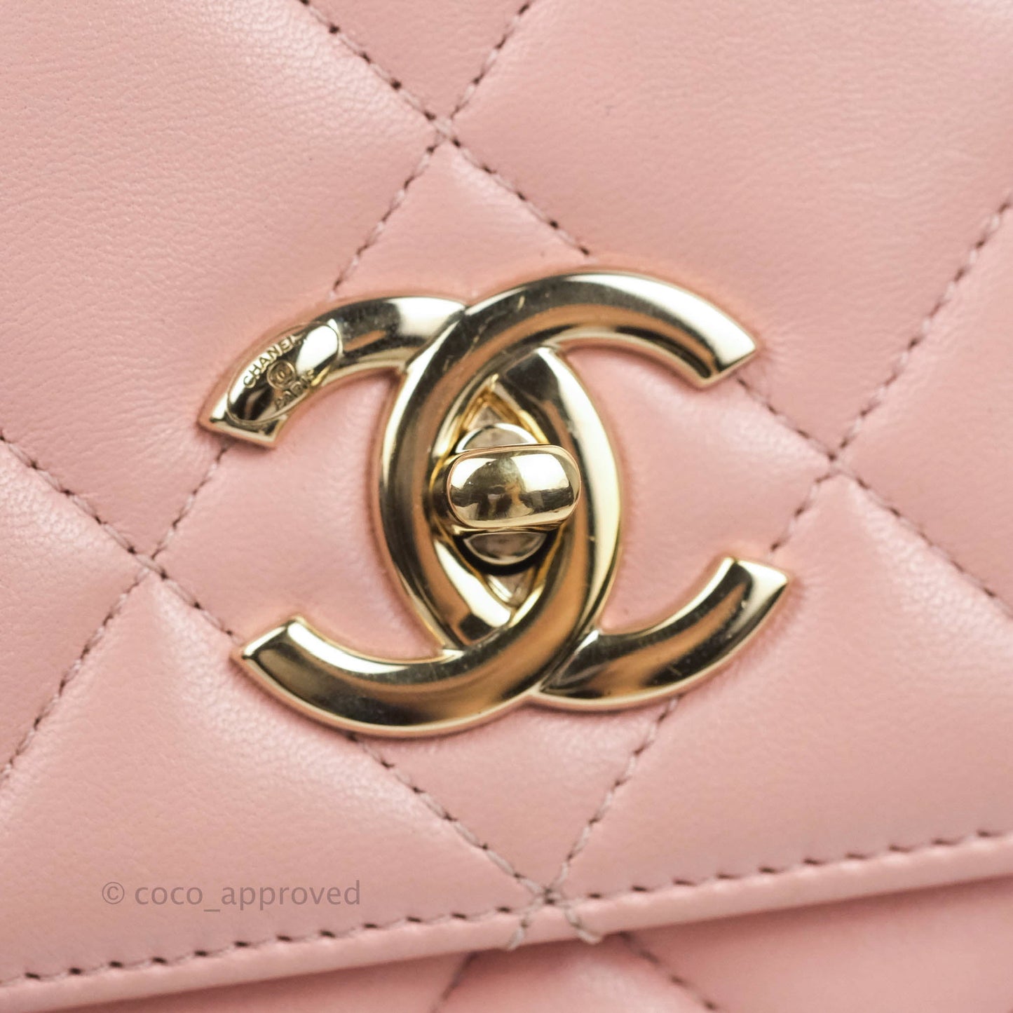 Chanel Small Trendy CC Pink Lambskin Gold Hardware