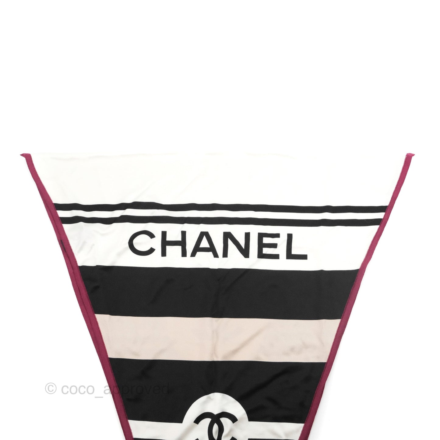 Chanel CC Logo Silk Scarf Multi-colour