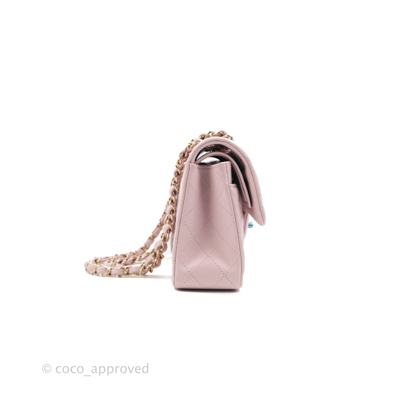 Chanel Classic Small S/M Flap Pink Caviar Gold Hardware