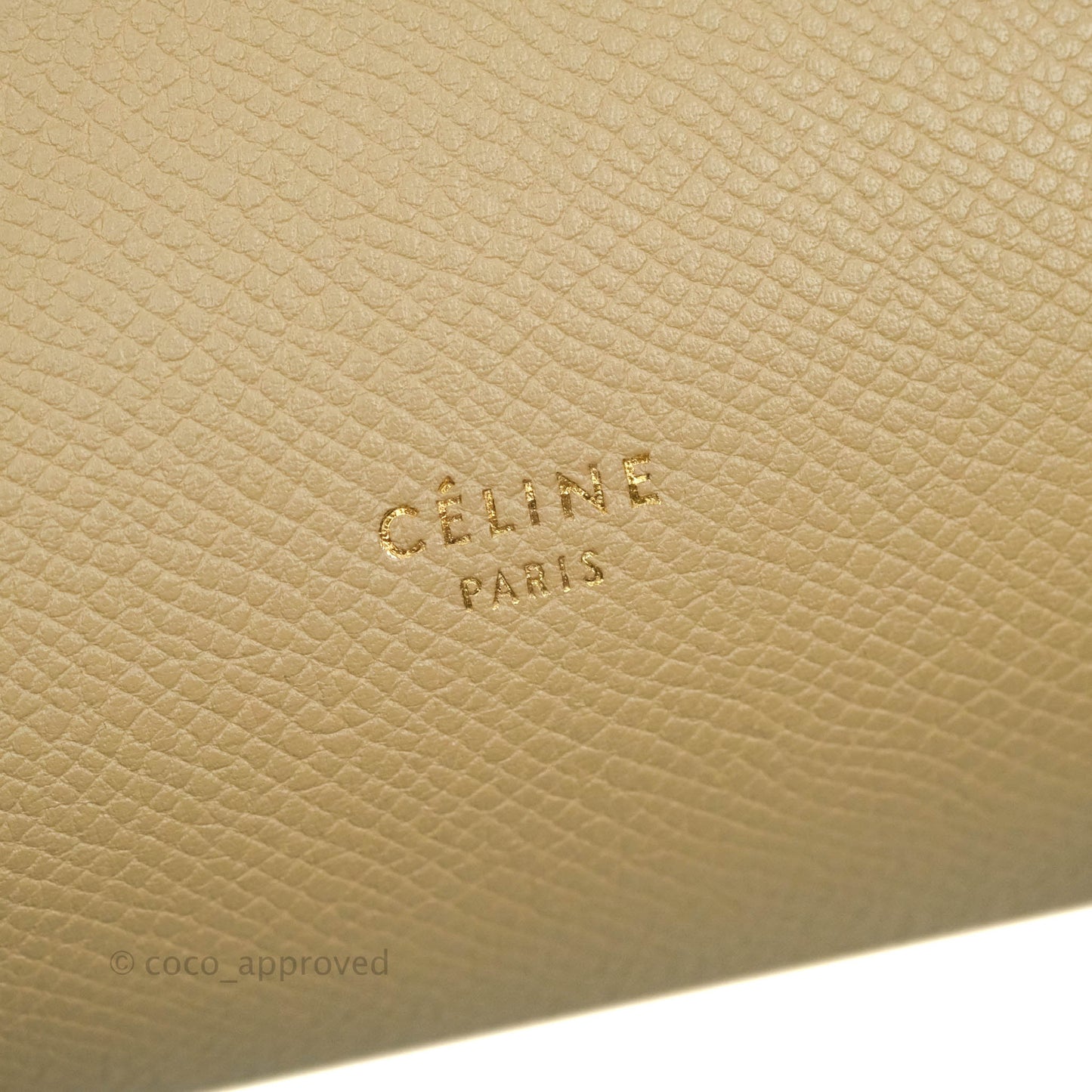 Celine Micro Belt Bag Light Taupe Grained Calfskin Gold Hardware