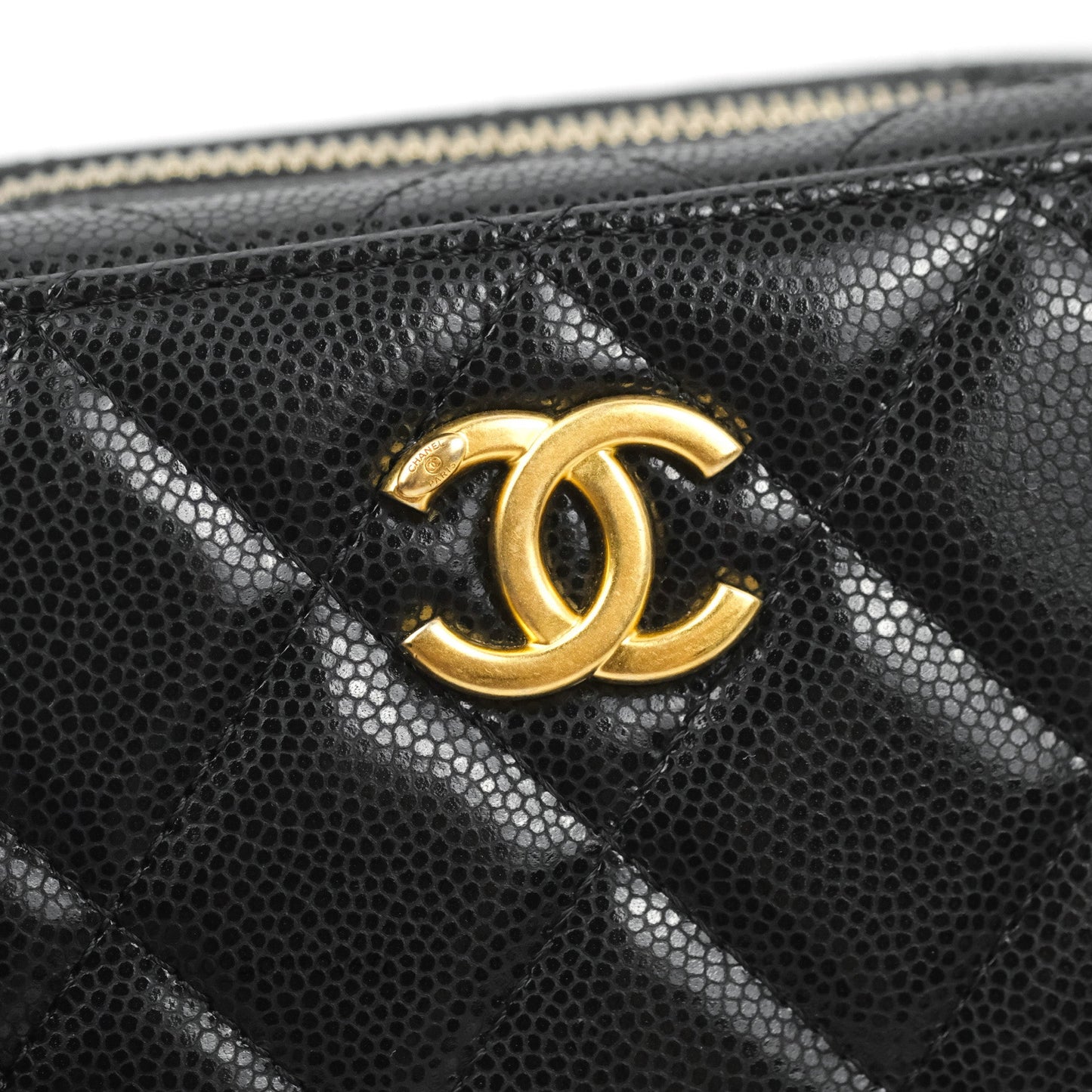Chanel Quilted Twist Your Buttons Camera Black Caviar Gold Hardware