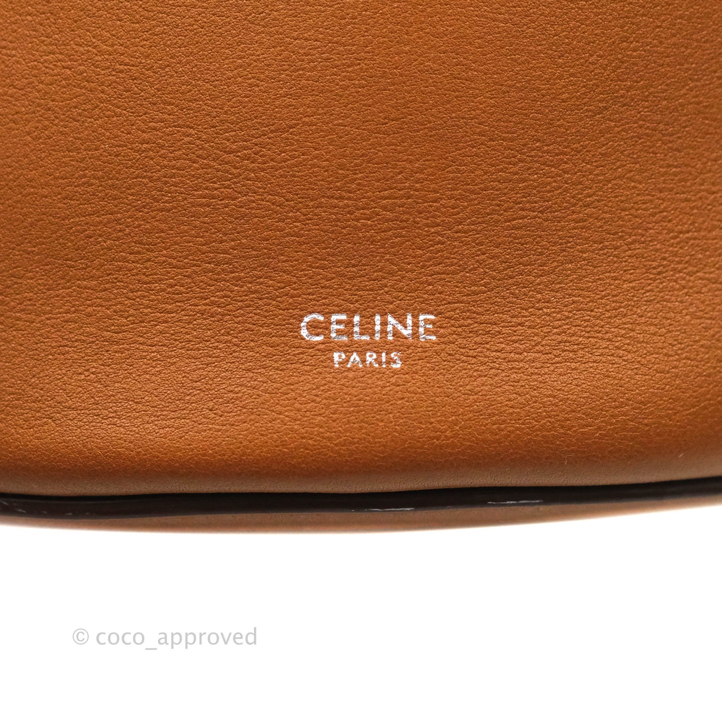 Celine Long Strap Big Bag Brown Bucket Calfskin