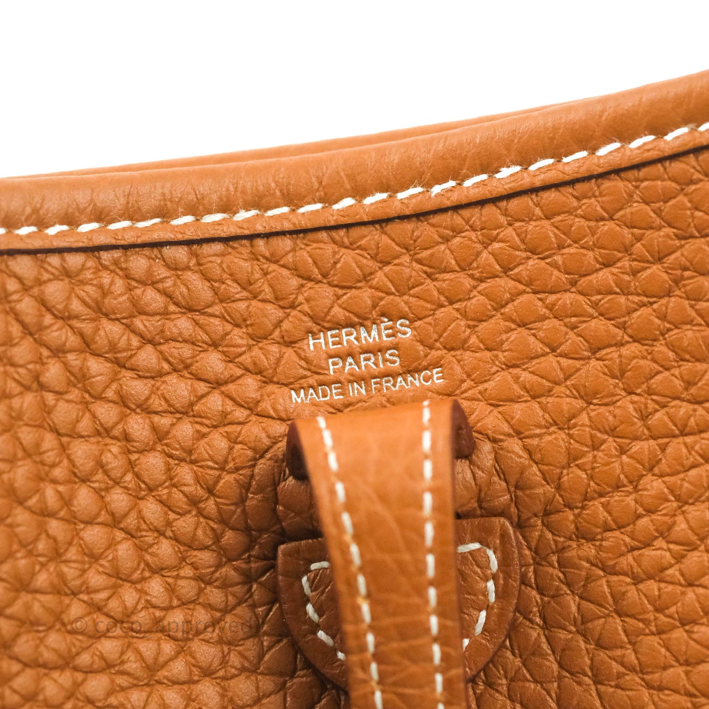 Hermès Mini Evelyne 16 Gold Clemence Palladium Hardware