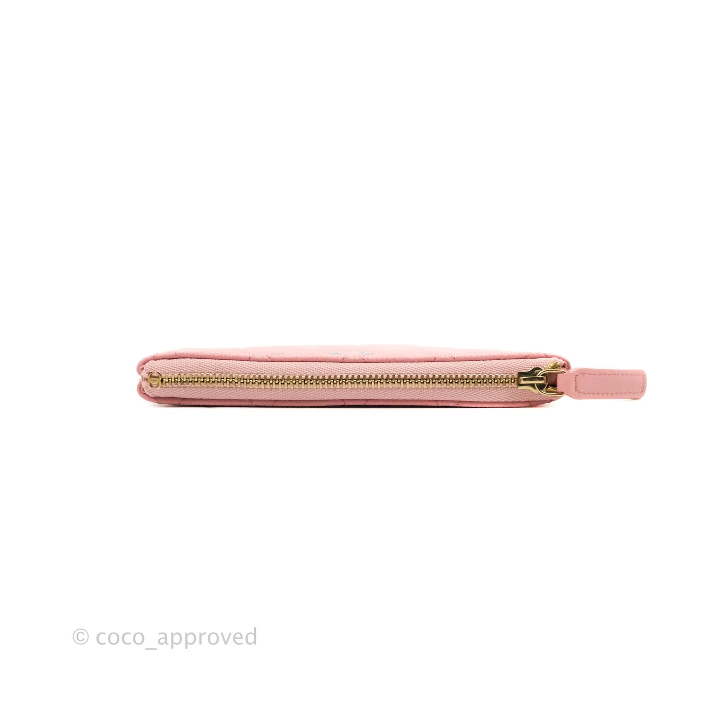 Chanel Mini Quilted O Case Pink Caviar Gold Hardware