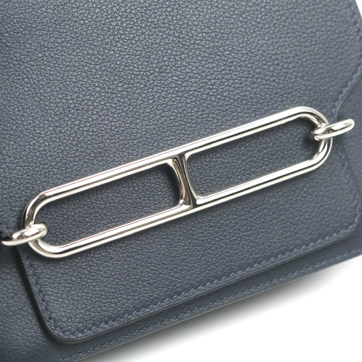 Hermès Roulis Mini 18 Bleu Nuit Evercolor Palladium Hardware