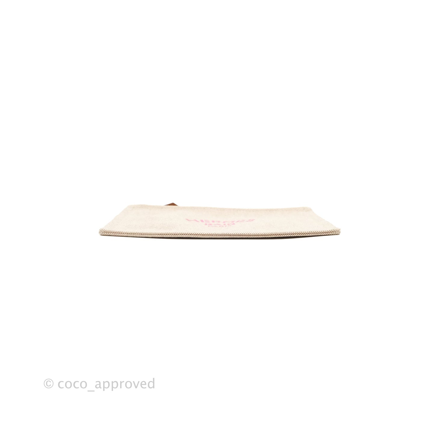Hermès Small Bain New Yachting Pouch Cotton Pink
