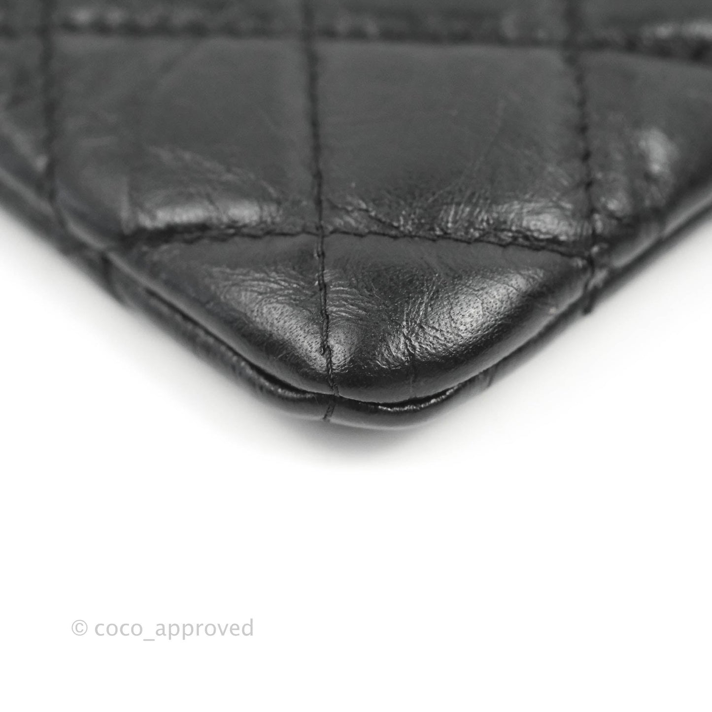 Chanel Quilted Mini Reissue O Case So Black Aged Calfskin